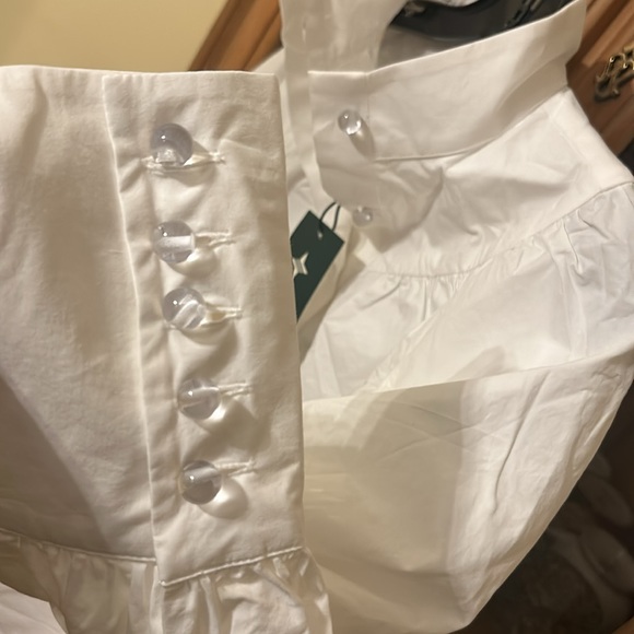 White Poplin Corrigan Blouse - Picture 7 of 10